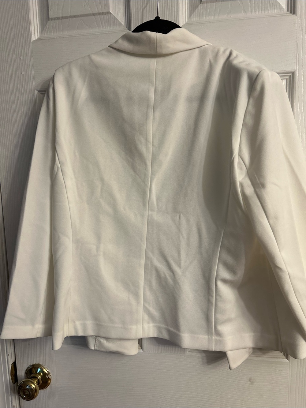 Anne Klein White Open-Front Women's Blazer Jacket - Picture 5 of 6